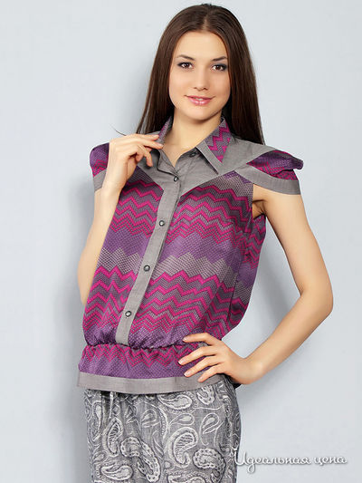 Блуза M.A.K.K.O., цвет сиреневый