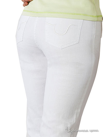 Укороченные джинсы Linda Million X Woman, цвет белый