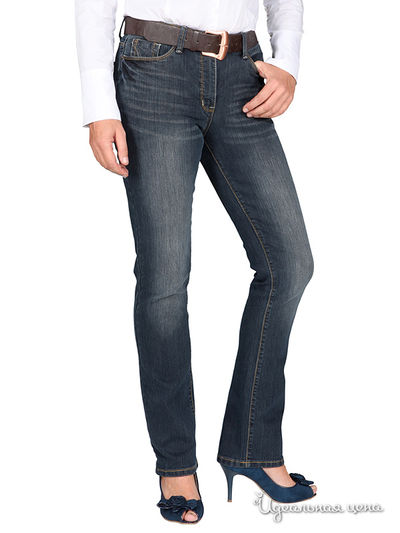 Прямые джинсы Rita Wave, длина 32 Million X Woman, цвет темно-синий