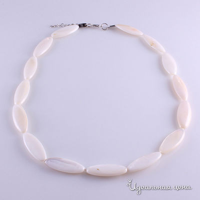 Бусы Migura, цвет молочный