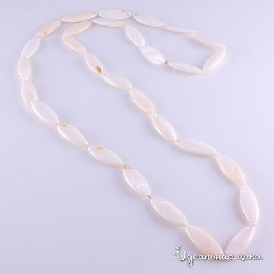 Бусы Эсмеральда, цвет белый