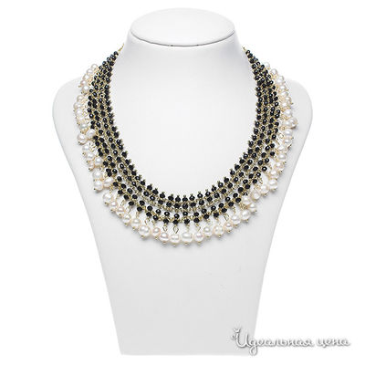 Колье Migura, цвет зеленый, молочный