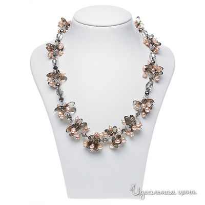 Бусы Migura, цвет серый, бежевый