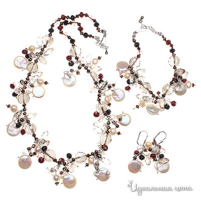 Комплект украшений Migura, цвет бежевый, красный