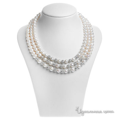 Колье Migura, цвет белый, серебряный