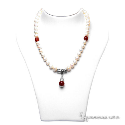 Бусы Migura, цвет белый, красный