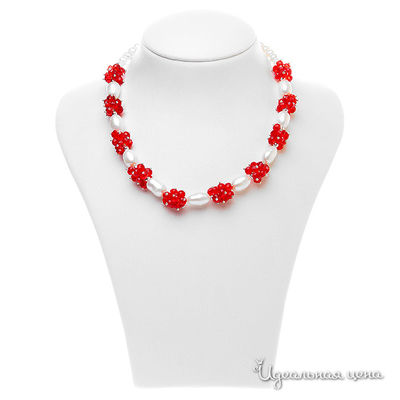 Колье Migura, цвет белый,красный