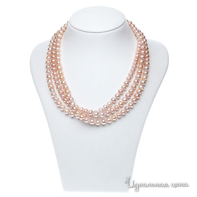 Бусы Эсмеральда, цвет розовый