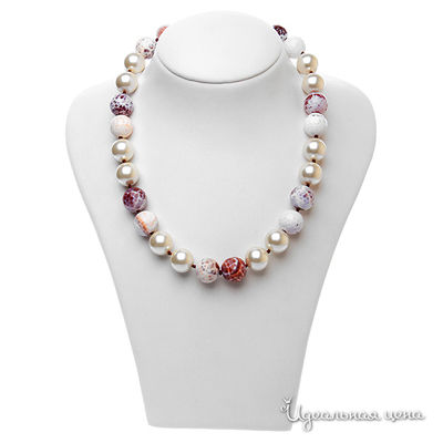 Бусы Migura, цвет Белый,серый,коричневый