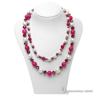 Бусы Migura, цвет Фиолетовый,белый,мистик