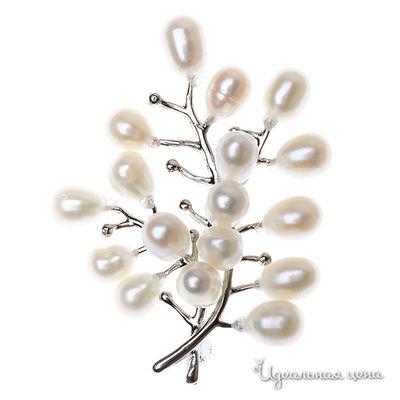 Брошь Migura, цвет белый