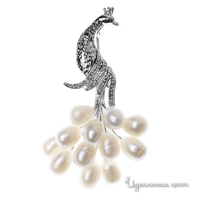 Брошь Migura, цвет белый