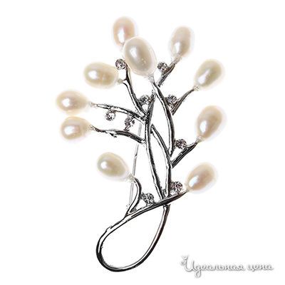 Брошь Migura, цвет белый