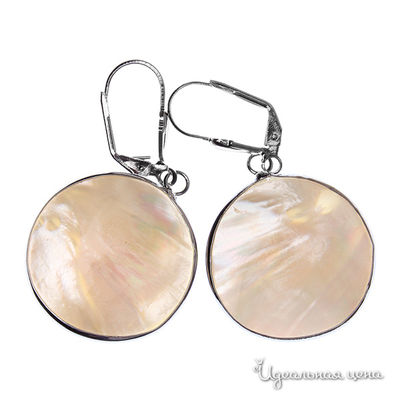 Серьги Migura, цвет белый,серый