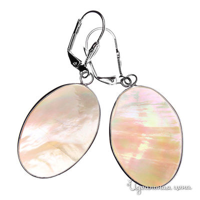 Серьги Migura, цвет белый,серый