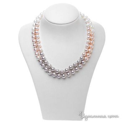 Бусы Migura, цвет Белый,розовый,сиреневый,серый