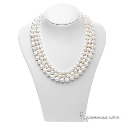 Бусы Migura, цвет белый,серый