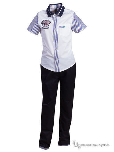 Рубашка Comusl, цвет белая, синяя