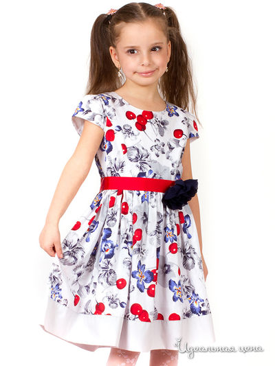 Платье Comusl, цвет белый, красный