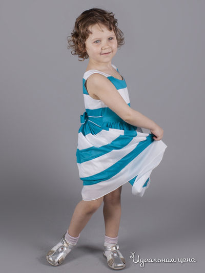 Сарафан Comusl, цвет белый, голубой