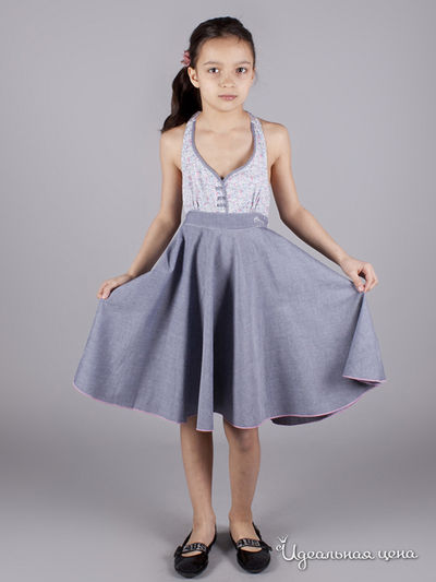 Сарафан Comusl, цвет серый, мультиколор