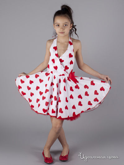 Сарафан Comusl, цвет белый,красный