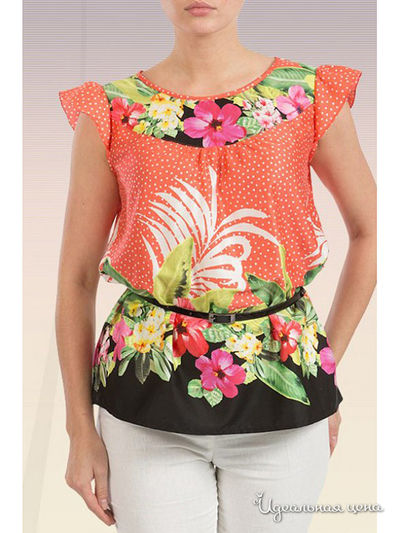 Блуза Приз, цвет коралл