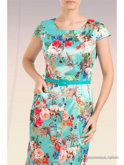 Платье Приз, цвет бирюзовый