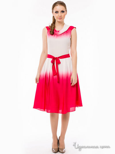 Платье Remix, цвет белый, красный