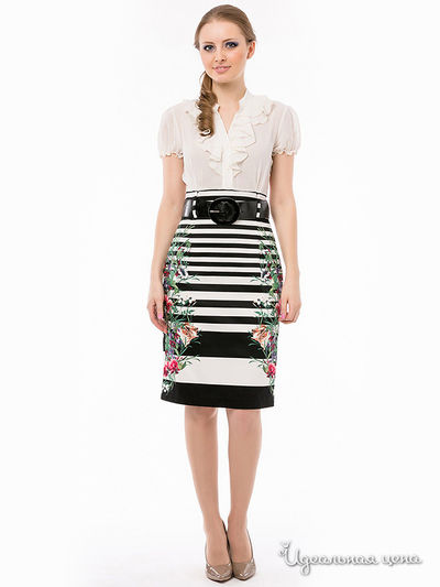 Платье Remix, цвет белое, черное