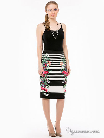 Юбка Remix, цвет черная, белая