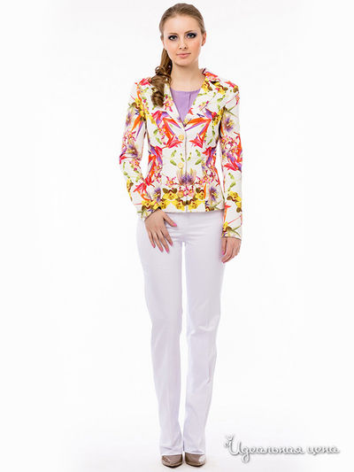 жакет Remix, цвет орхидеи  на  молочном