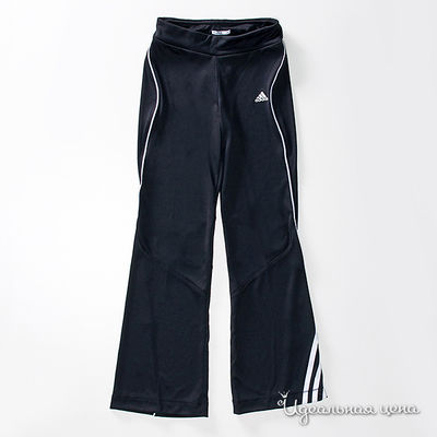 Брюки Adidas для девочки, цвет черный, рост 92-176 см