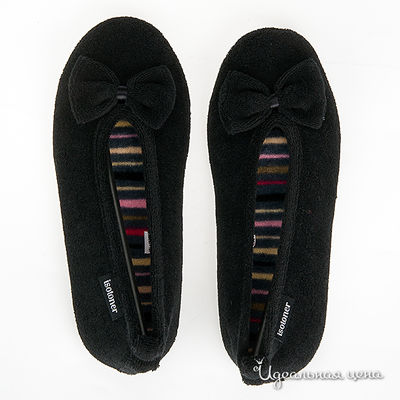 Балеринки Isotoner, цвет цвет черный