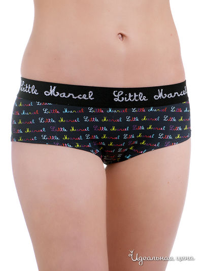 Трусы Little Marcel, цвет черный, разноцветный, рисунок