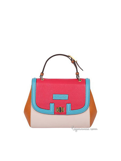 Сумка Arc-en-Ciel, цвет кремовый, фуксия, голубой