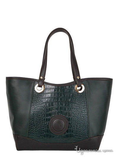 Сумка Arc-en-Ciel, цвет темно-зеленый-темно-коричневый