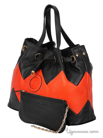 Сумка Arc-en-Ciel, цвет черный, оранжевый