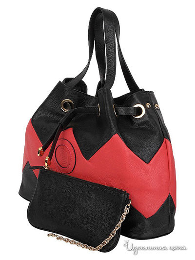 Сумка Arc-en-Ciel, цвет черный-коралловый