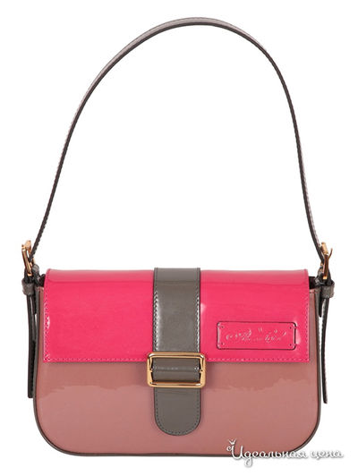 Сумка Arc-en-Ciel, цвет розовый-бежевый-фуксия-темно-бежевый (лак)