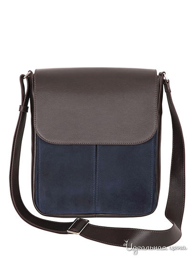 Сумка Arc-en-Ciel, цвет кофейный-синий замша