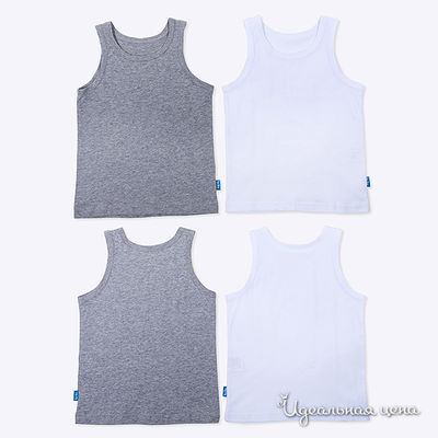 Комплект (Майки 2 Штуки) Button Blue, цвет белый, серый