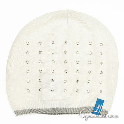 Шапка Button Blue, цвет белая