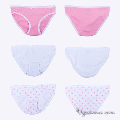 Комплект (Трусики 3 Штуки) Button Blue, цвет белый, розовый, мультиколор