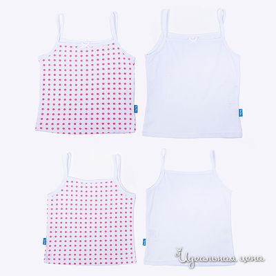 Комплект (Майки 2 Штуки) Button Blue, цвет белый, розовый