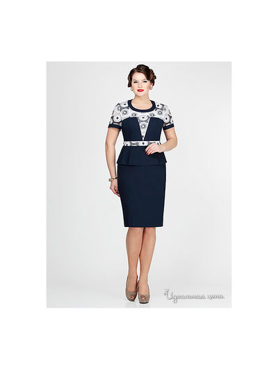 Платье Elza, цвет белый, черный