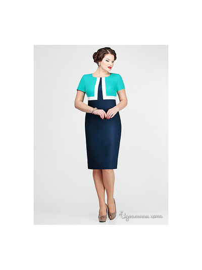 Платье Elza, цвет синий, бирюзовый