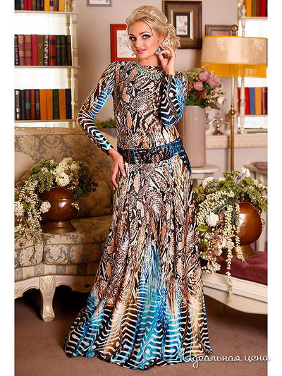 Платье Medini, цвет Голубой/пестрый