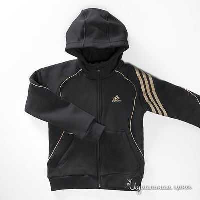 Толстовка Adidas для мальчика, цвет черный, рост 128 см