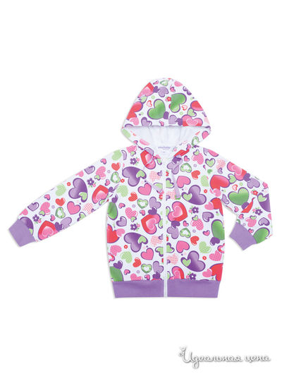 Толстовка PlayToday, цвет белый, розовый, фиолетовый, красный, зеленый